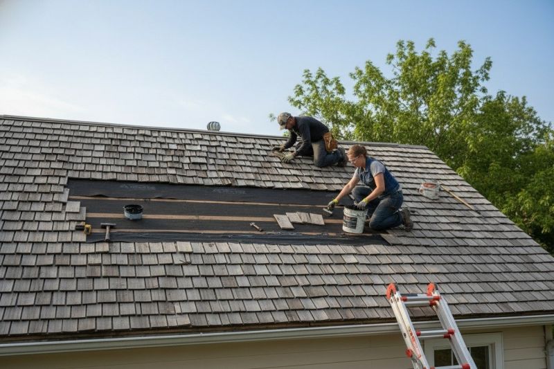 Cedar Shingles Repair detail
