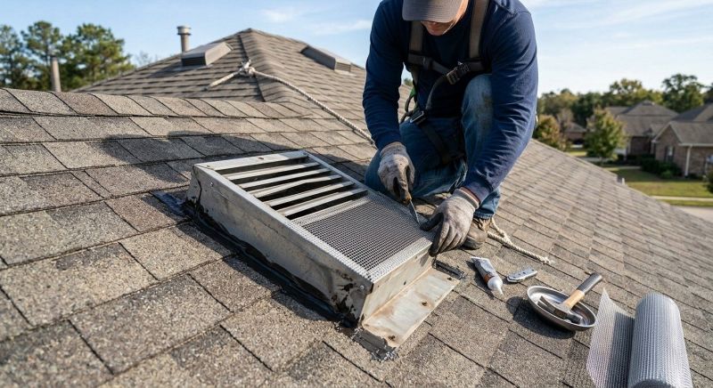 Roof Vent Flashing Repair detail