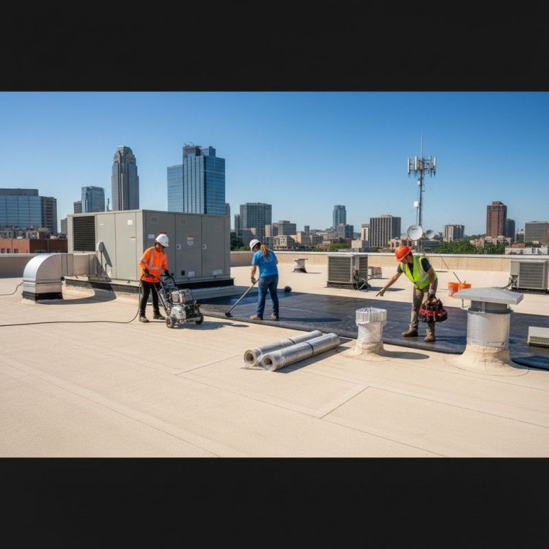 Rubber Roof Repair detail