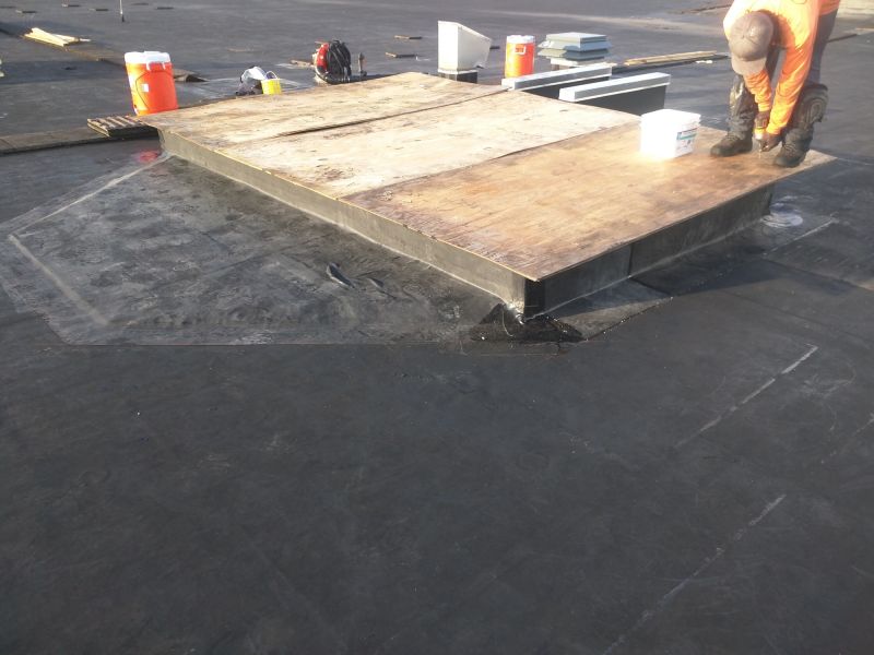 Rubber Roof Repair detail
